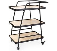 Home Bar Cart for Restaurant & Hotel Rolling Kitchen Trolley Beverage Storage Buffet Stylish Serving Cart Perfect for Catering & Entertaining