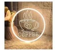 Home Bar Decor "Coffee"Neon Sign LED Light Dimmable Window Coffee Station Coffee Bar Kitchen Shop Club Restaurant Hotel 30cmх30cm