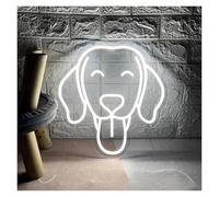Home Bar Decor Dog Neon Sign Animals LED Light USB Powered for Pets Shop Bar Game Room Home Bedroom Personalized Wall Decor(D,40x39cm)