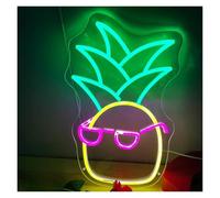 Home Bar Decor Pineapple Shaped Neon Signs Apply To Rain Forest Parties, Shops, Fruit Shops Decorated To Make Your Shop More Attractive 40cmx23.74cm
