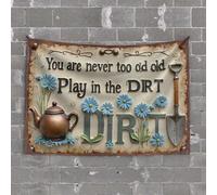 Home Bar Decor Play in The Dirt: Embrace Gardening at Any Age Tapestry Man Cave Decorations Bar Stuff for Man Cave(100X150CM)