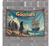 Home Bar Decor The Goonies: A Treasure Hunt Adventure Tapestry Beer Decor Decor for Man Cave(100X150CM)