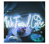 Home Bar Decor We Found Love Neon Sign, Cold White, Warm White, Can Be Adjusted at Will, Birthday Party Decoration Neon 50cmх17cm(A)