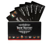 Home Barista Masterclass: Ultimate 39-Coffee Recipe Cards - Step-by-Step Home Brewing Guide with Pro Tips & Techniques, Durable & Compact for Coffee Lovers & Aspiring Baristas