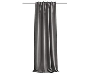 Home Basics Acustico Acoustic Curtain Plain Noise, Heat, Cold and Draught Protection + Darkening Grey 225 x 135 cm