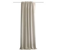 Home Basics Acustico Acoustic Curtain Plain Noise, Heat, Cold and Draught Protection + Darkening Natural 160 x 135 cm