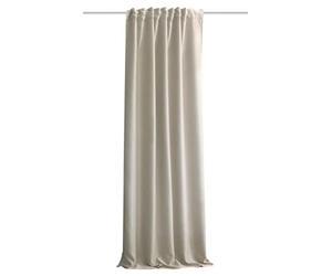 Home Basics Acustico Acoustic Curtain Plain Noise, Heat, Cold and Draught Protection + Darkening Natural 160 x 135 cm