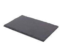 Home Basics Black Modern Slate Cheese Platter Tray (8" x 12") Cutting Board