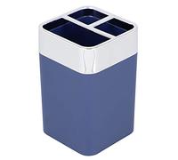 Home Basics Toothbrush Holder, ABS Plastic, Navy