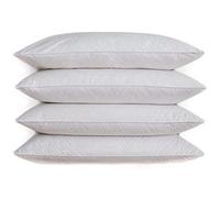 Home & Bath Co. 4 x Cushion Pad Inner Insert New White Duck Feather 100% Natural Down proof Cotton Cover 20" x 20" (50cm x 50cm) Large Big Cushions Ideal