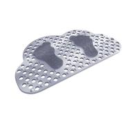 Home Bathroom AntiSlip Mats With Foot Shapeds Leaky Hole Bathtubs Mats Suction Cup PVC Floor Foot Bathroom Slip Resistant