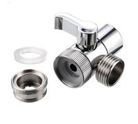 Home Bathroom Essential Faucet to Double Showers Head Diverters 360 Rotation Water Conservation Designs Bathroom Accessory Head Shower Adapter