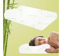 Home Beauty Bamboo Pillow for Neck Pain Relief (56 x 36 x 11 cm) - Memory Foam, Orthopedic, Bamboo & Luxury Design