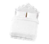 Home Bedroom Indoor Furniture Double Bed Miniature Toy 1/20 G Gauge Layout