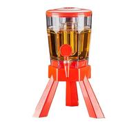 Home Beer Dispenser, Beer Dispenser 101oz Ice Tube Tabletop Drink Tower Dispenser Drinks Dispenser(Rosso)