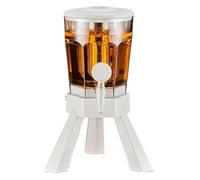Home Beer Dispenser, Beer Dispenser 101oz Ice Tube Tabletop Drink Tower Dispenser Drinks Dispenser(White)