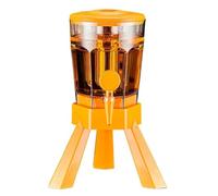 Home Beer Dispenser, Beer Dispenser 101oz Ice Tube Tabletop Drink Tower Dispenser Drinks Dispenser(Yellow)