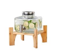 Home Beer Dispenser, Glass Drink Beer Dispensers for Party with Stand Beverage Dispenser Drinks Dispenser
