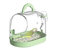 Home Bird Cage Tray - Take-Out Parrot Carrier, Small Travel Hand Bag Bottom Transparent Hand-Held Aviary For Camping, Hiking | Enclosure Crate Backpack Tote Pouch Satchel Transport-box