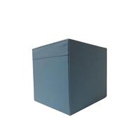 HOME BLEND Drona Storage Box - Foldable Fabric Cube Organizer with Handle (Pack of 4, Dark Blue, 33x38x33cm)