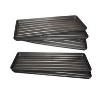 HOME BLEND Durable Plastic Grow Bag Tray - Black Garden Watering Tray for Plants, Pots & Greenhouse | Weather-Resistant & Easy to Clean (Pack of 5)