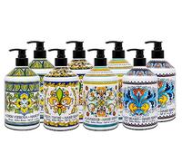 Perugia Italian Deruta Hand Soap - 21.5 fl oz Bottles - 8 pack - Lavendar Sweet Orange Lemon Verbana and Olive Thyme