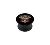 Home Brave Since 1776 Veteran Military Patriotic Eagle USA PopSockets Adhesive PopGrip