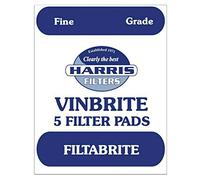 Home Brew & Wine Making - Pack of 5 Harris Fine Grade Filtabrite Pads to Fit Mk 3 Vinbrite Filter