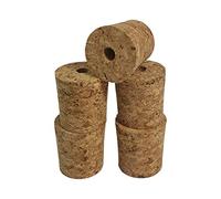 Home Brew & Winemaking - Solid or Bored Bungs (Cork or Rubber) to Fit Standard 1 Gallon Demijohn DIAH (12 x Cork Bung 1gal - Bored)