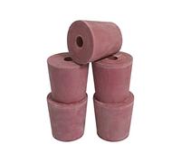 Home Brew & Winemaking - Solid or Bored Bungs (Cork or Rubber) to Fit Standard 1 Gallon Demijohn DIAH (6 x Rubber Bung 1gal - Bored)