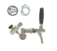 Home Brewing Stainless Steel Mini Keg Tap Dispenser with Premium CO2 Injector & US/Forward Sealing Faucet for 2/3.6/4/5/10L Beer Keg Wine Accessories(Whole Set)