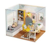Home Building Kit - Sunshine Study Room House Kit, Build Your Own Home, Model Craft Set, Home Craft Project