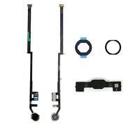 Home Button Replacement for iPad 9 9th Gen 10.2" 2021 A2602 A2603 A2604 A2605, iPad 8 2020 (A2270 A2428 A2429 A2430), iPad 7 2019 (A2197 A2198 A2200) Incl Flex Cable Connector (Black Gold Ring)