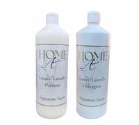 Home By Anna Signature Scent Laundry Detergent & Laundry Perfume Set - Luxury Lemony Cologne Fresh Laundry Scent - Long Lasting Fragrance for Clothes, Bedding & Towels -1L Bottles