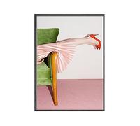 Home Canvas Abstract Drawing Figure Lying Woman Poster Couchsurfing Wall Rose Art Decoration Old Door Canvas Painting Print (Color : C, Size : 30x40CM No Frame)