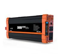 Home Car Inverter, 12 V,24 V Off Grid Inverter Pure Sine Wave with LED Display Suitable for Travel, Camping, RV,3000W-12V