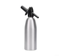Home Carbonated Water Machine for Stream Sparkling Beverage Maker Aluminum Bubbling Water Dispenser Self-Control Drink Silver Red Black(Silver)