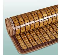 Home Carbonized Bamboo Mat,Summer Sleeping Mat Foldable Bamboo Bed Cusion Pad,Summer Bedding,Breathable Heat Dissipation Cooling Smooth,for Bedroom Bed Sofa Chair Cushion (180x200cm(71x78.7in))