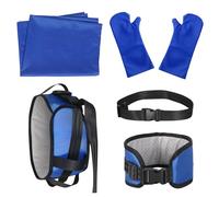 Home Care Kit, 5 in 1 Patient Lift Transfer Aid, Mobility Aid Set with Gear Belt, Slide Sheet, Slide Gloves, Extension Belt, Safe Transfer Belt for Elderly