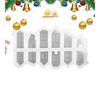 Home Casting Candle Mold, House Silicone Mould, 3 D Silicone House Molds, Resin Candle Making Molds, Small House Casting with Plaster Houses, House Candle Molds Silicone for Home Decor