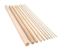 HOME CENTRE 5X Beech Wood Dowels Smooth Rod Pegs 1m x 25mm Craft Sticks DIY Long Wooden Dowel Woodcraft