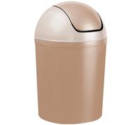 Home Centre Compact Plastic Swing Top Waste Bin 5 Litre Cappuccino