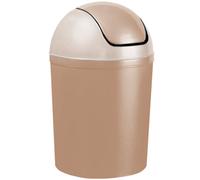 Home Centre.Direct Home Centre Compact Plastic Swing Top Waste Bin 5 Litre Cappuccino House Office Bathroom Lobby Dustbin