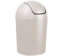 Home Centre.Direct Home Centre Compact Plastic Swing Top Waste Bin 5 Litre White House Office Bathroom Lobby Dustbin