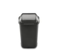 Home Centre.Direct Home Centre Lift Top Classic Plastic Waste Bin 15 Litre Graphite