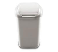 Home Centre.Direct Home Centre Lift Top Classic Plastic Waste Bin 50 Litre White