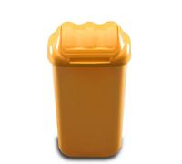 Home Centre.Direct Home Centre Lift Top Plastic Waste Bin 30 Litre Yellow Kitchen Office School Work Recycling