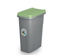 Home Centre.Direct Home Centre Plastic Lift Top Lid Waste Bin Kitchen School 25 Litre Green-Grey