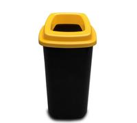 Home Centre.Direct Home Centre Plastic Recycling Kitchen Office Waste Bin 45 Litre Yellow Open Lid Touchless Rim