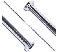 Home Centre.Direct Home Centre Telescopic Shower Curtain Rail Extendable Pole Rod Bath 125-220Cm